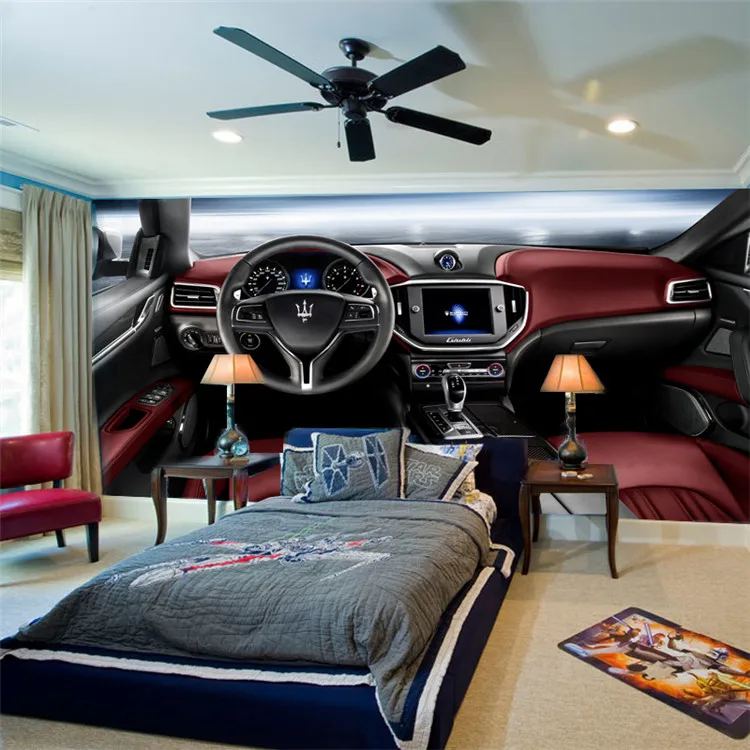 Wholesale Car Mural 3d Wall Photo Murals Wallpaper of Automotive Center Stack for Bedding Room Background 3d Wall Murals Fresco