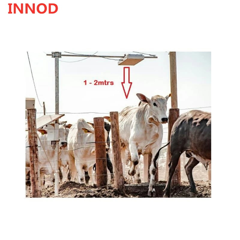 18000-6c EPC Class1 Gen2 waterproof 9.2dbi antenna integrated passive fixed animal rfid reader uhf with 10pcs animal ear uhf tag