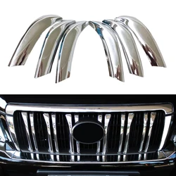 Front Grille Trim For Toyota Land Cruiser Prado 150 2010 2011 2012 2013 Car Accessories ABS Front Bumper Kidney Grille Sticker