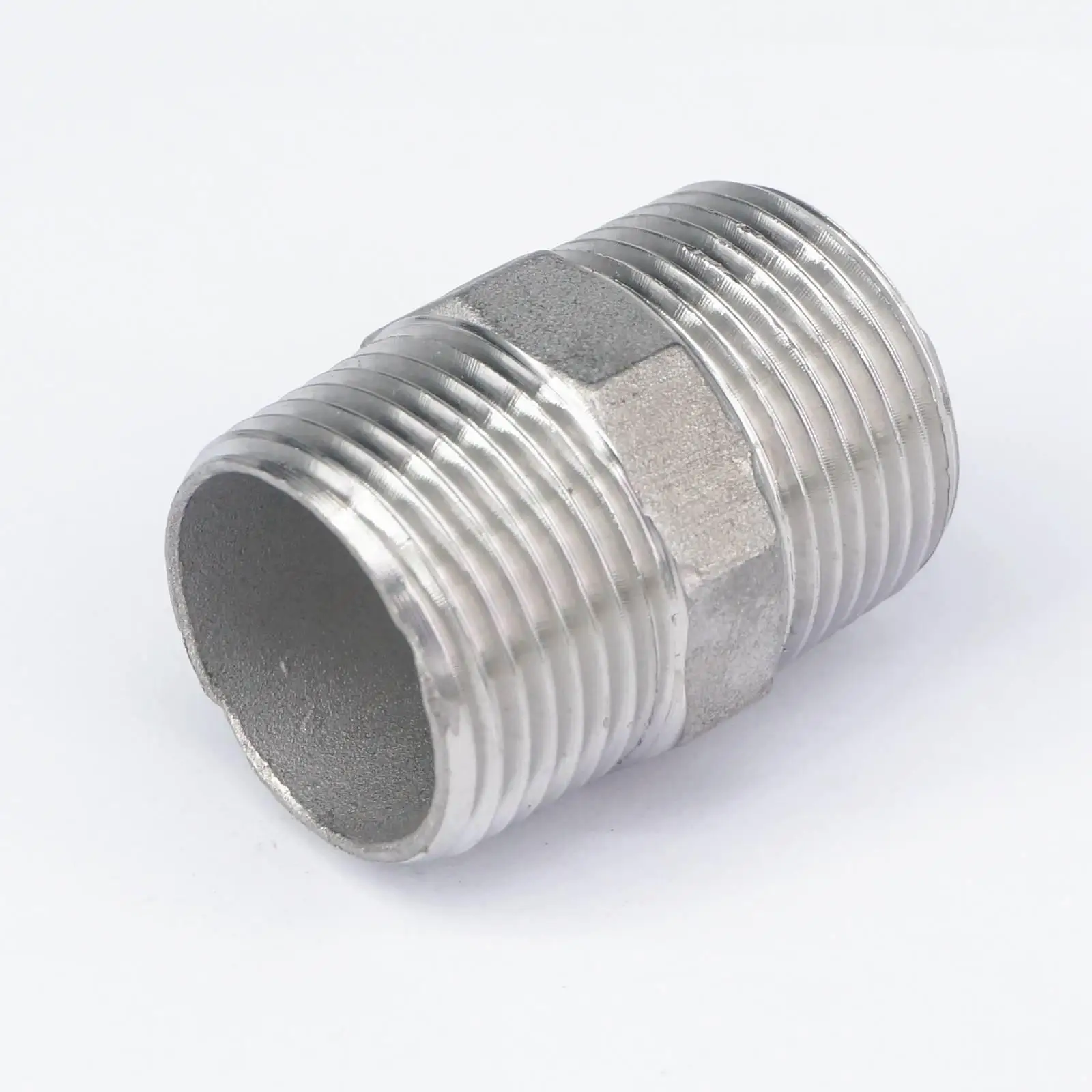 1 "Bsp Bsp Mannelijke Draad Hex Tepel Unie 304 Roestvrijstalen Pijpfitting Connector Koppeling Water Olie Lucht