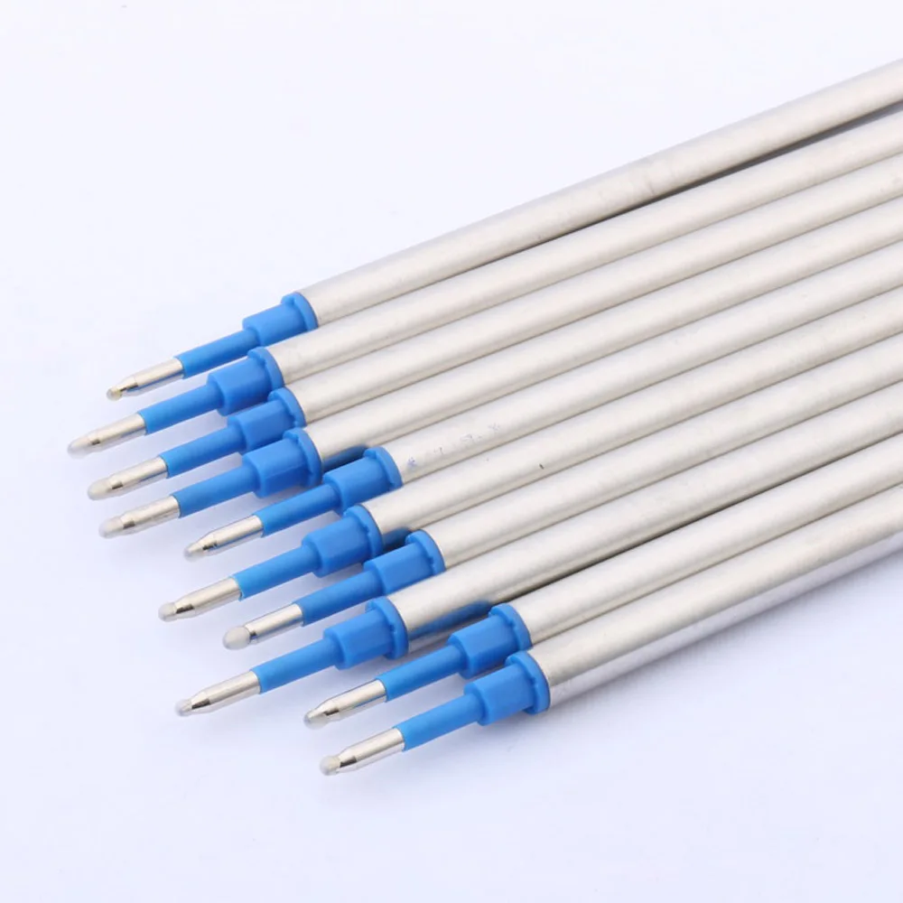 High quality 10pcs jinhao Blue Ink refill signature RollerBall Pen Ball point Pen refills Stationery Office Supplies