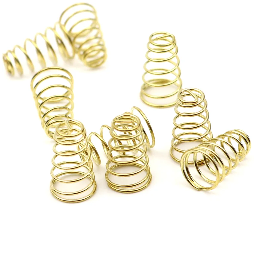 5pcs Spring With Copper Plating for LED Flashlight Torch DIY Driver Circuit Board Battery Contact Golden Tailcap Switch Springs