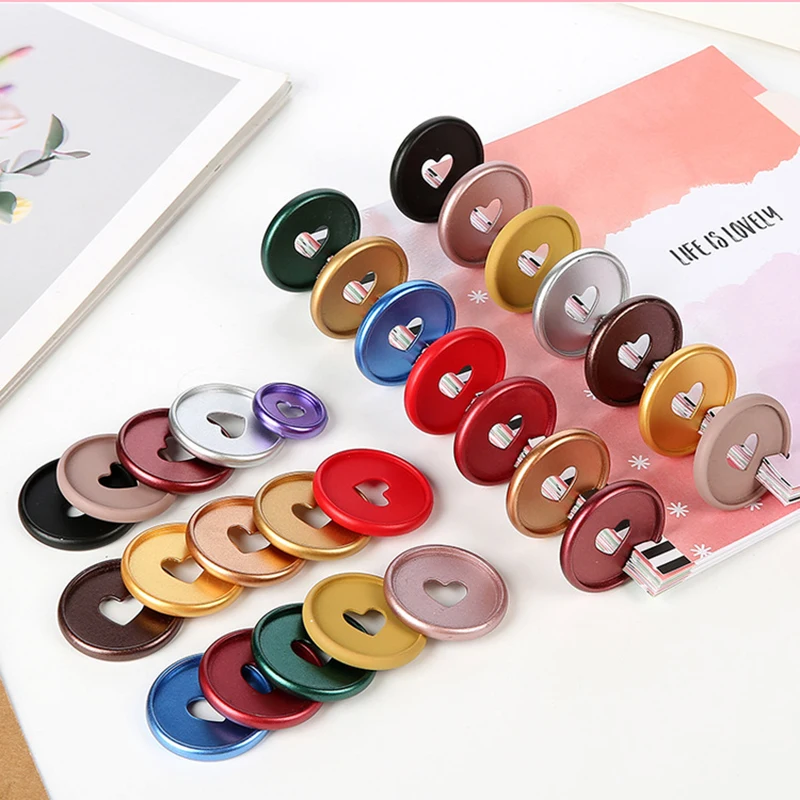 22pcs 35mm Mushroom Hole Binding Disc Binder Rings Notebook Binder Discs Mushroom Rings Binding Supplies DIY Planner Accessories