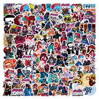 50/100PCS Laptop Sticker Friday Night Funkin Stickers Boyfriend Skid and Pump Girlfriend Daddy Mommy Monster Spirit Senpai