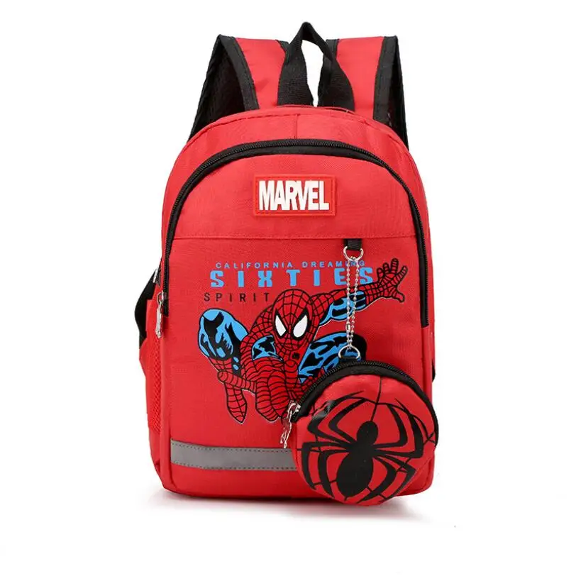 Mochilas escolares de Capitán América para niños, mochila de dibujos animados de Spiderman, bolsa de libros para niños pequeños, mochila de jardín