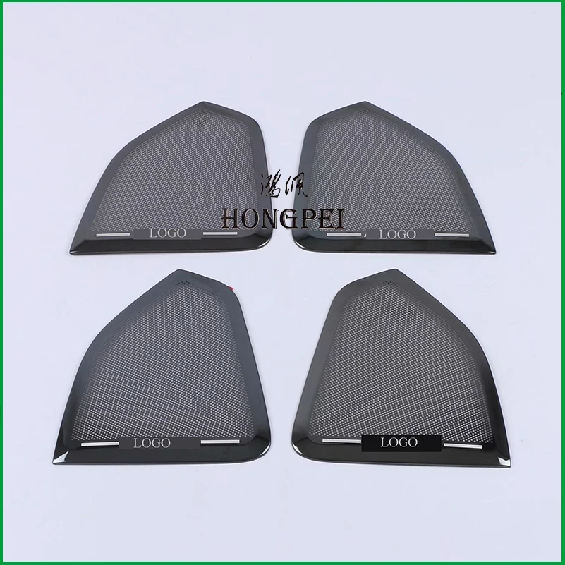 FOR Ford Edge 2015 2016 2017 2018 4-door Loudspeaker Sound Speaker Cover Trim Frame Sticker Car Styling Interior Accessories