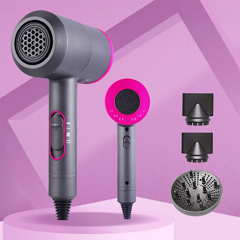 

High Speed 3 Gears Cool Hot Wind Shot Ionic Air Blower Hammer Shape Professional Salon Powerful Electric Hair Dryer Styling