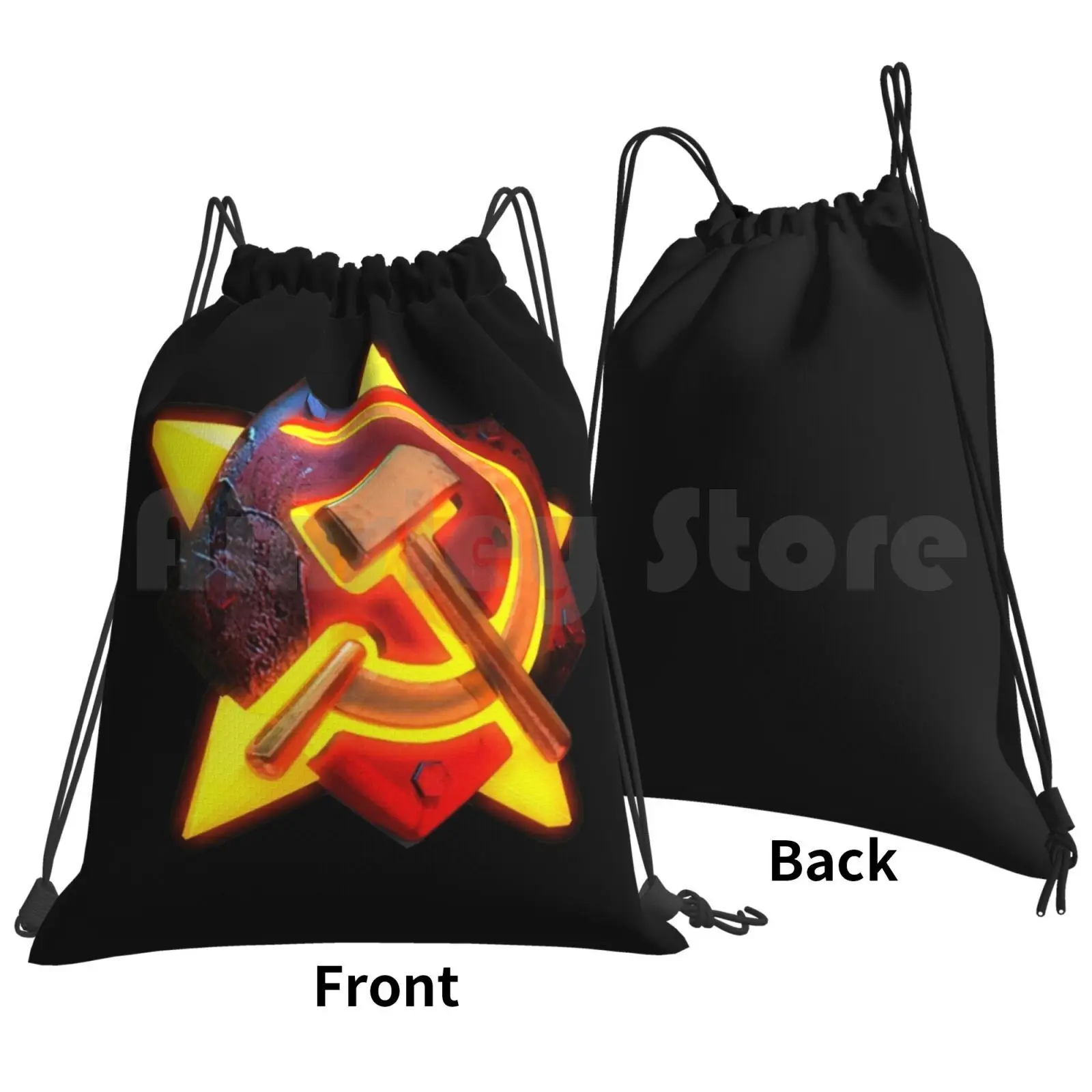 Command And Conquer Red Alert 2-Soviet Backpack Drawstring Bag Riding Climbing Gym Bag Command And Conquer Red Alert Allies