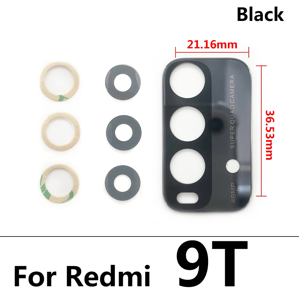 NEW Back Rear Camera Glass Lens Replacement Repair Parts For Redmi 9T K50 K40 Gaming K40S K20 K30 Pro S2 10X 5G K60 Go