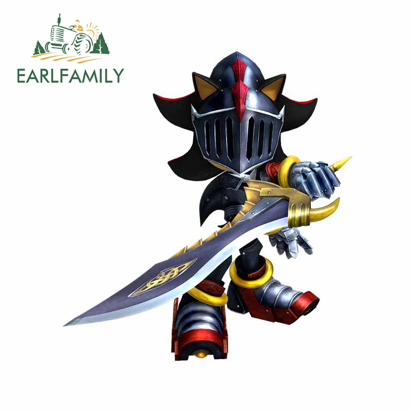 EARLFAMILY 13cm x 12.2cm for Armor Knight Car Sticker Waterproof Motorcycle Helmet Decal Graphics Vinyl Material Auto Assessoire