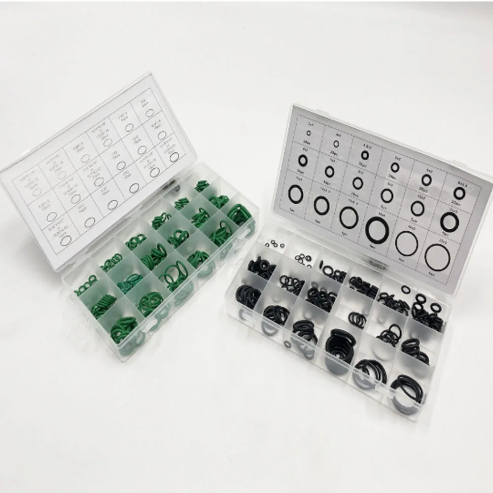 495Pcs/Set Rubber O Ring Assortment Kit Oring Washer Gasket Sealing O-Ring Pack 36 Sizes With Plastic Box NBR70SH Rubber Orings