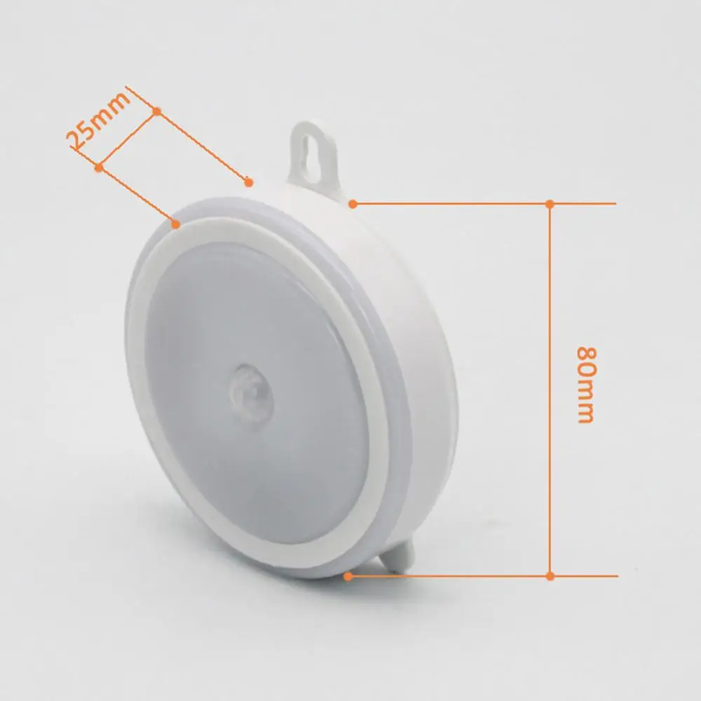 Round Touch Switch LED Night Light Home Lighting Lamp for Simple lighting 4.5V Novel LED Night Light Kids night lighting tools