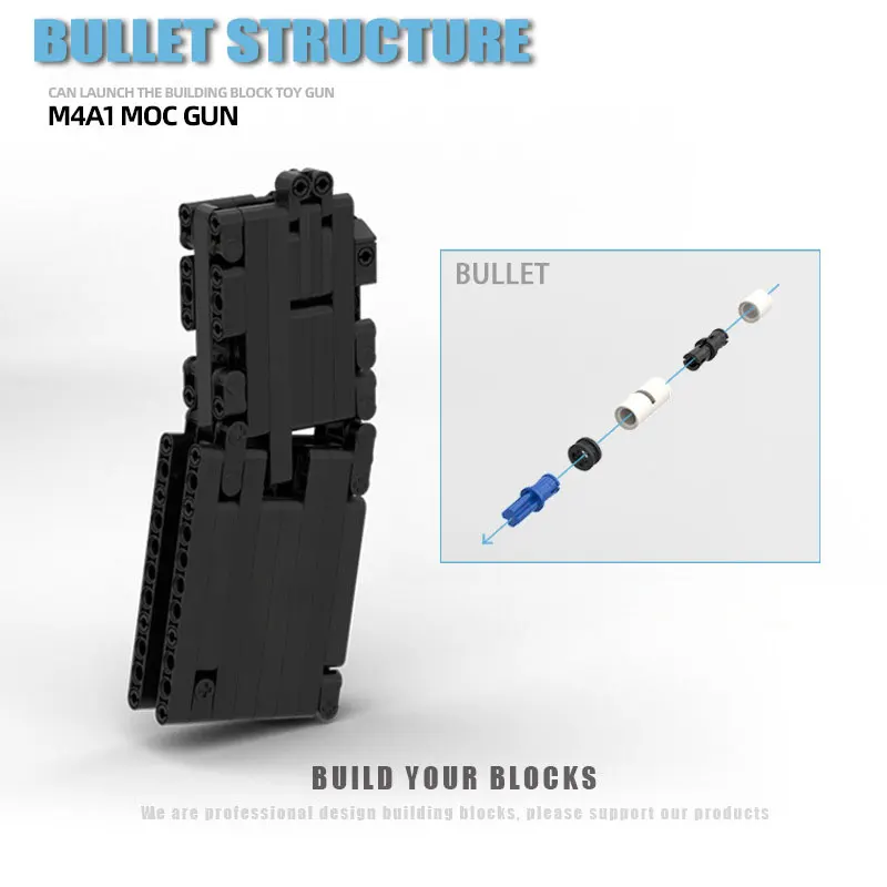 M4A1 Khối Súng Đạn Băng Đen Quân Đội Khối Xây Dựng WW2 Lắp Ráp Súng Khối SWAT Đồ Chơi Mô Hình Cho Trẻ Em xmas