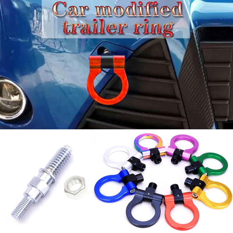 

Universal Racing Towing Car Tow Hook Fit For BMW E46 E81 E30 E36 E90 E91 European Car Auto Trailer Ring Car Accessories