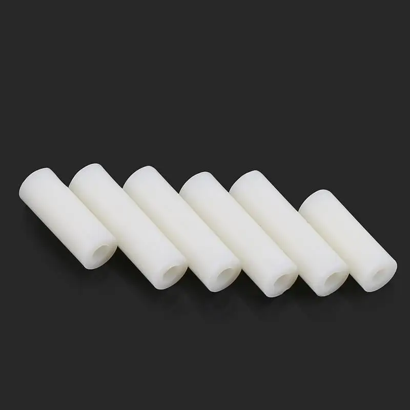 M7 M9 M11 z tworzywa sztucznego okrągły otwór kolumna izolacyjna Nylon ABS Hollow kolumna izolacji z białego przez nylonowy rękaw — zdjęcie 5