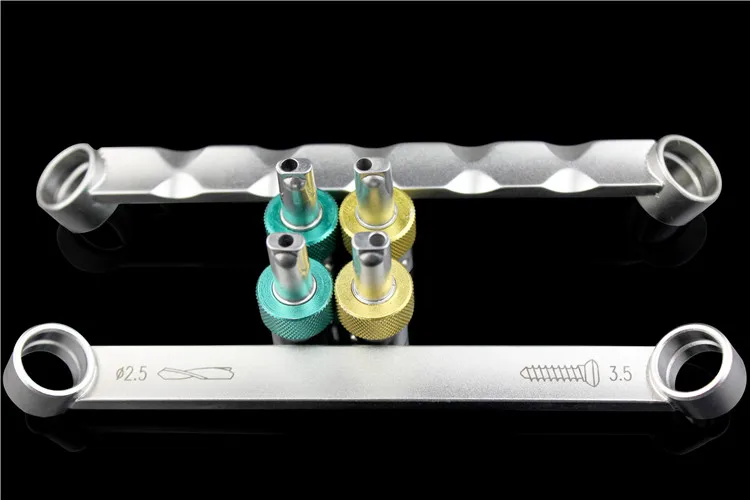 Orthopedic instrument drill bit double head pressure guide dual purpose guide two hole drill sleeve