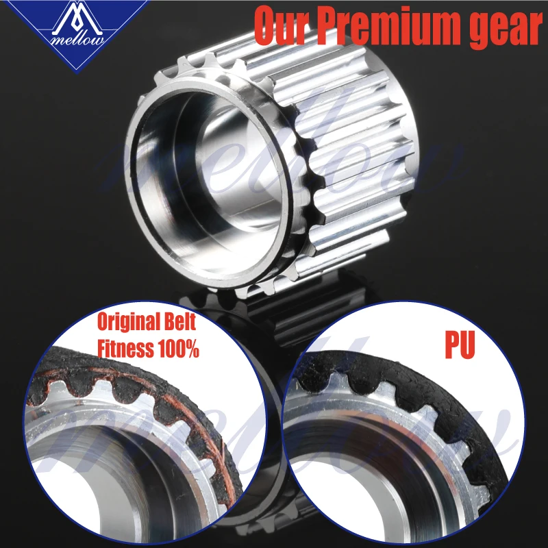 3D Printer Accessories 5pcs 16/20 teeth GT2 Timing Pulley Synchronous Wheel Bore 5mm and 5M 2GT GT2-6mm GT2 Timing Belt