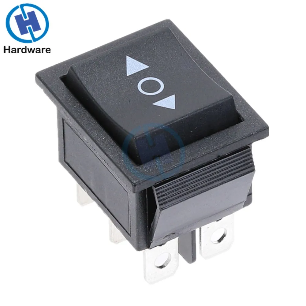 KCD2 Rocker Switch On-Off-On Power Switch 3 Position 6 Pins With Light 16A 250VAC/ 20A 125VAC