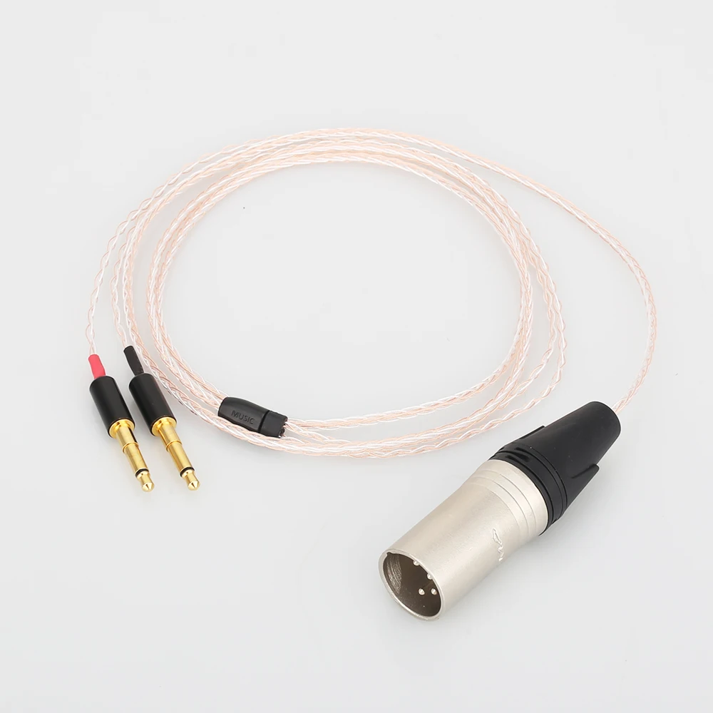 Cable XLR de 8 núcleos para auriculares clásicos/focales, conector macho de 4 pines, para mejora de Audio, Meze 99