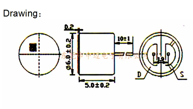 Mikrofon Elektrik Omnidirectional 6050P 6Mm X 5Mm