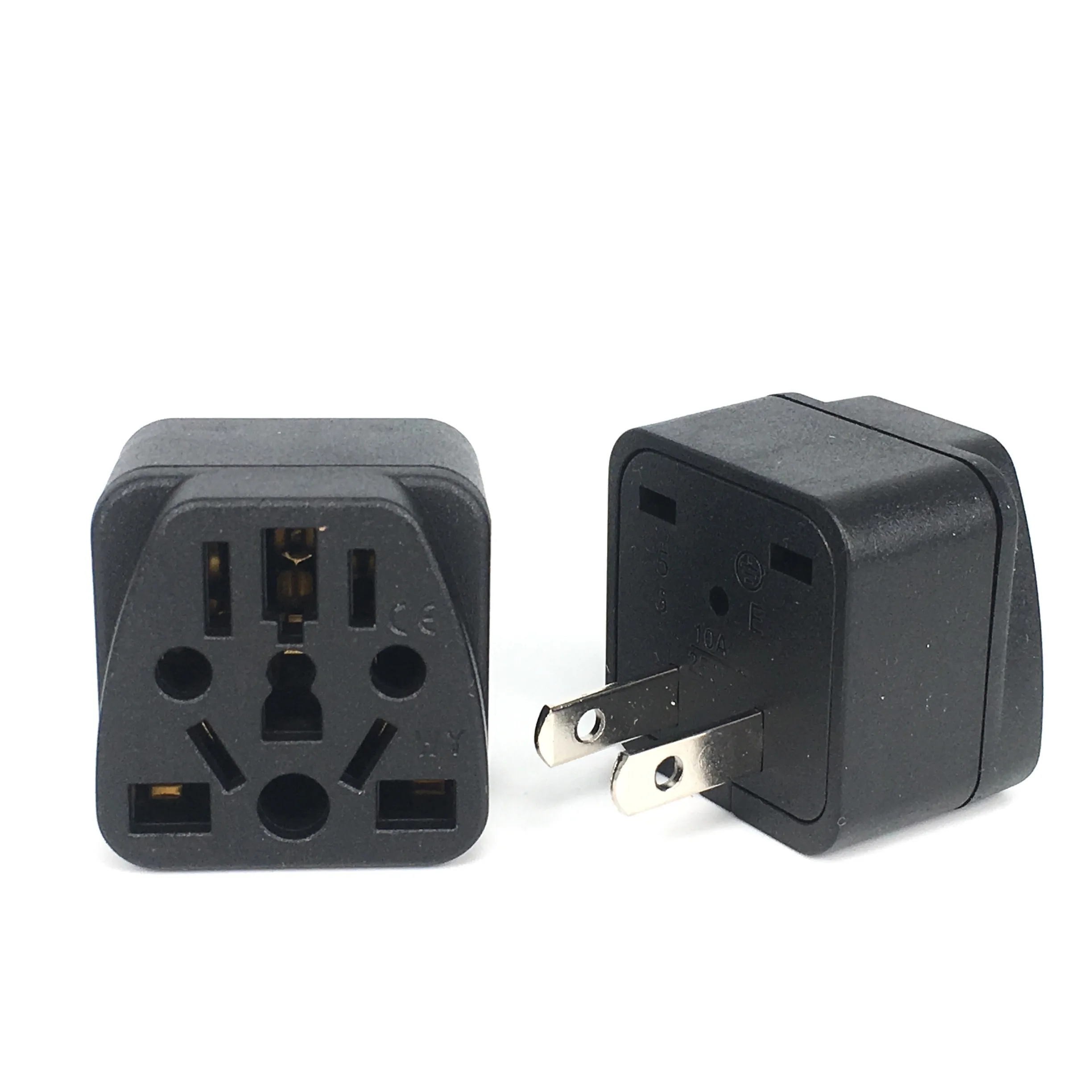 New Universal German Russia AU UK Kr EU to US AC Power Socket America Plug USA Travel Charger Japan Adapter Converter Type B 10A