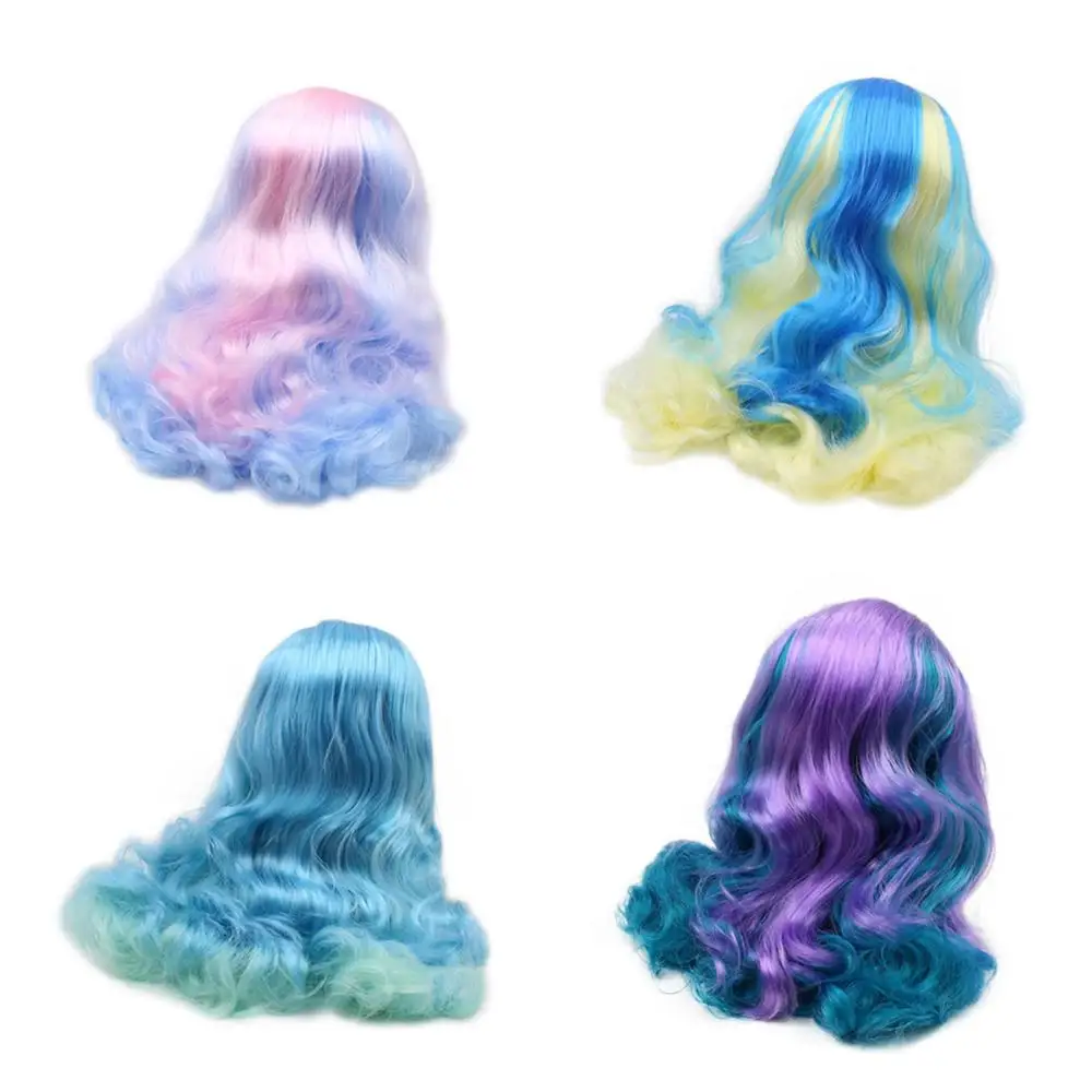 DBS blyth doll icy wig only rbl scalp and dome Layered hair 2 colors for DIY custom doll