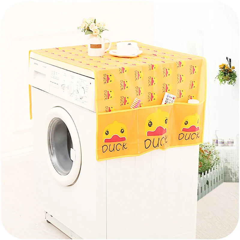 High Quality PEVA Washing Machine Cover Dust Proof Washing Machine Coat Water Proof Cover Refrigerator Cover Housing Accessories