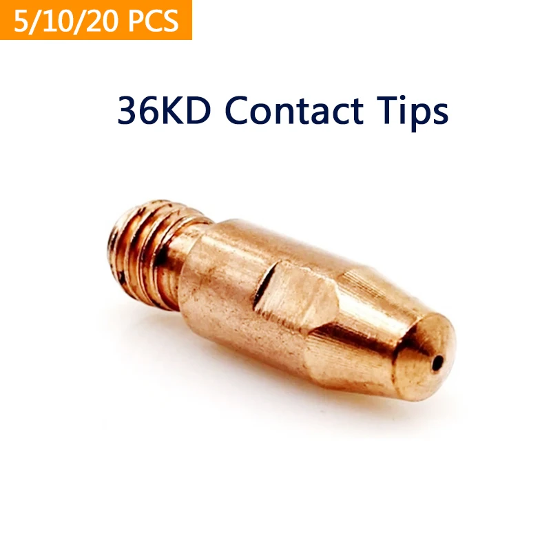 36KD MIG Welding Torch Tips Consumables M8*30mm 0.8/1.0/1.2/1.4 mm Holder Torch Gun Nozzle MIG MAG Co2 Gas Soldering Accessories