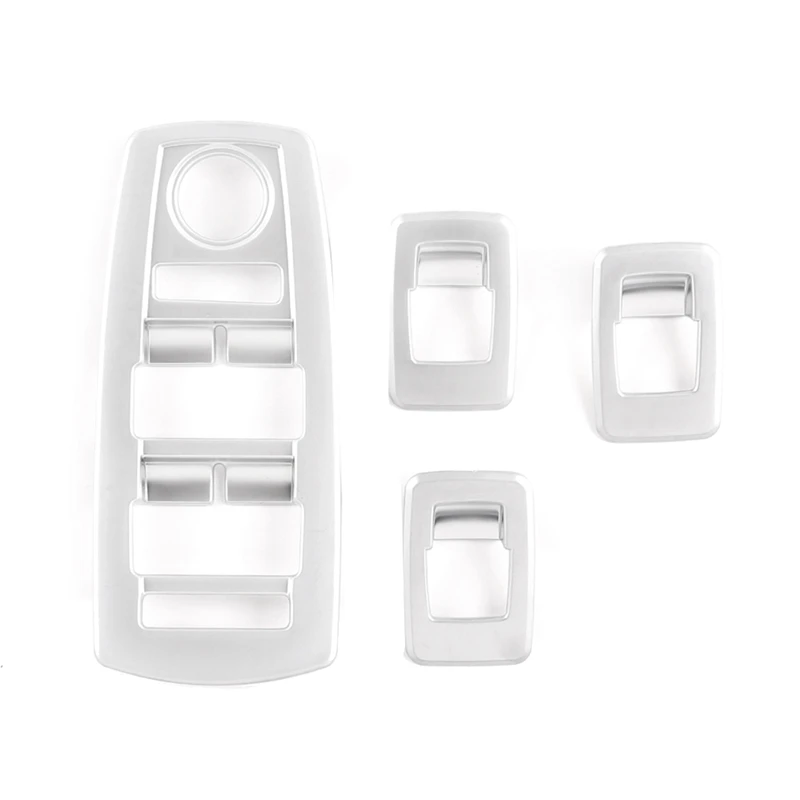 For-BMW X3 E83 2006-2010 Car Window Glass Lifting Buttons Frame Trim Stickers 4Pcs/Set