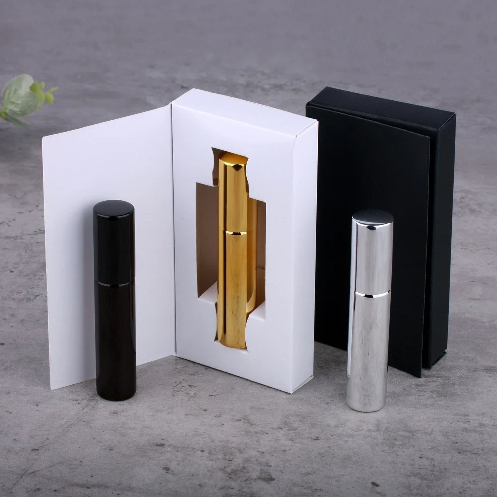 

20Pcs/Lot 10ml Spray Perfume Bottle With Packing Box Empty Refillable Glass Perfume Bottles Atomizer Empty Bottle