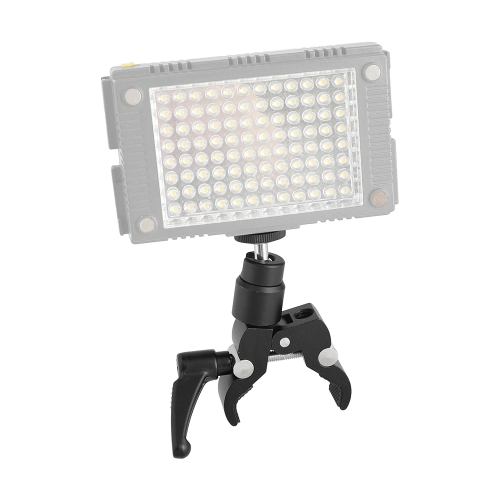 Kayulin piccolo granchio Super Clamp con Mini testa a sfera da 1/4 "-20 per apparecchiature fotografiche con Monitor a schermo LCD