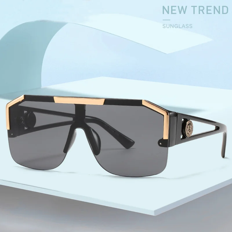 

Siamese готические солнцезащитные очки-авиаторы Модные Ретро футуристические мужские забавные очки с декором для вечерние Женская мода 2022 90-х ...