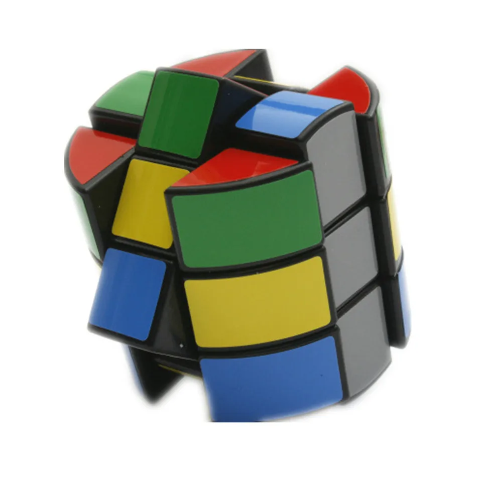 Diansheng 3-warstwowy cylinder beczkowy okrągły kształt 3-warstwowy 3x3x3 kolumna beczka magiczna kostka łamigłówka IQ łamigłówka zabawki prędkość Puzzle