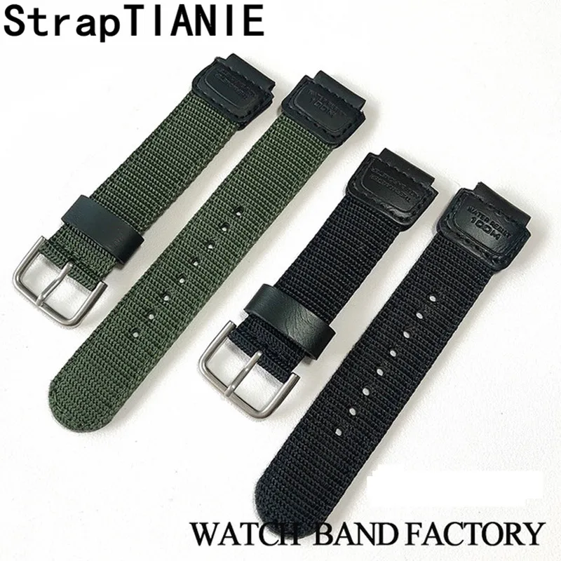 Nylon strap for CASIO band 18mm AE-1000W AE-1300 AE1200 W-S200H W-800H W-216H W-735H W-215 AEQ-110W SGW-300H 400H 500H MRW-200H