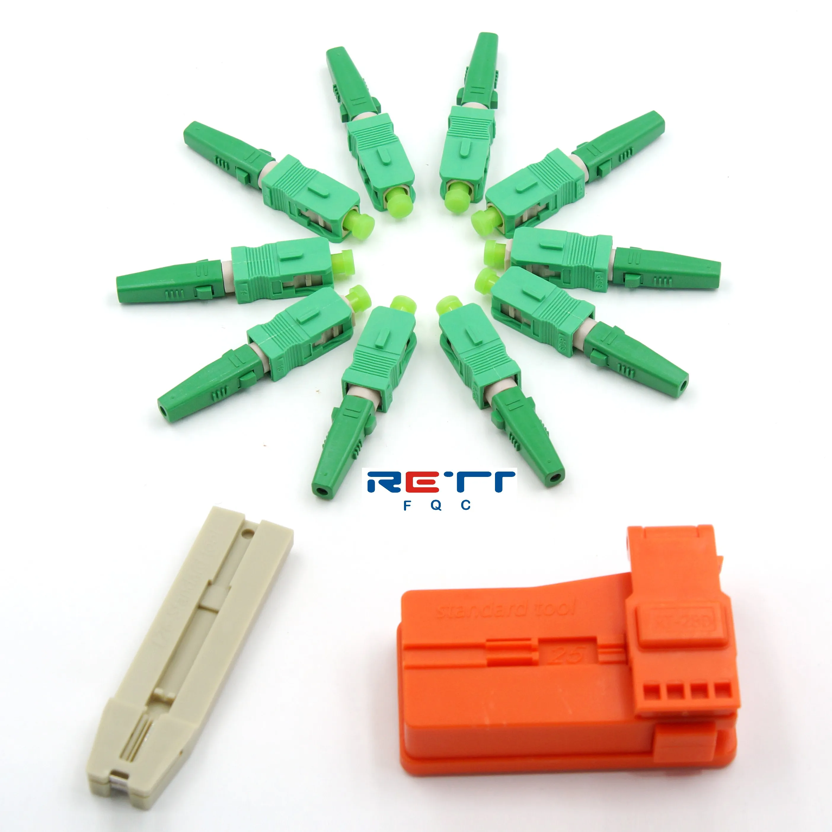 

SC UPC Fiber Optic Fast Connectors Single Mode SC APC Fiber Optic Quick Connectors Adapter for FTTH 0.9/2.0/3.0mm fiber cable