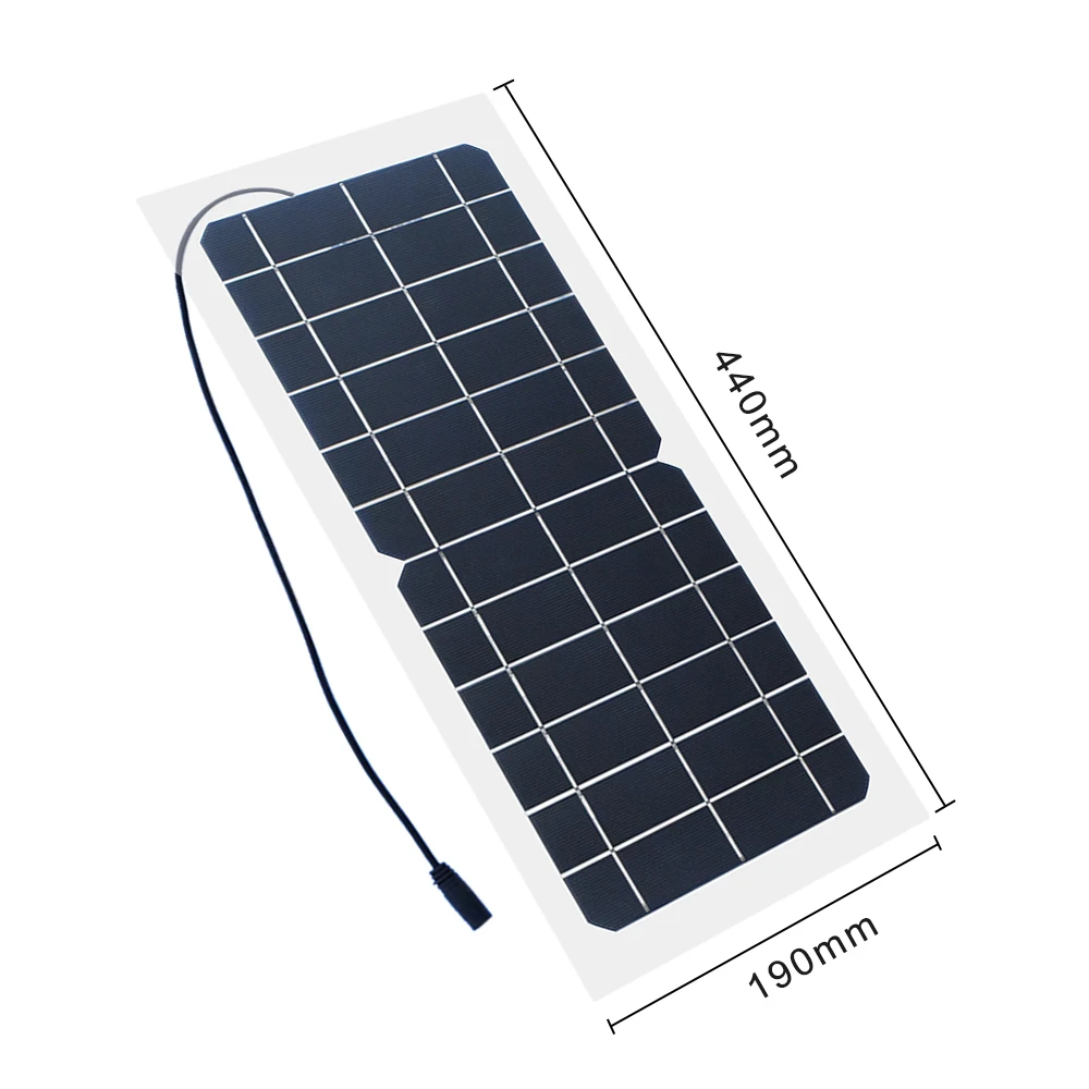 6V Solar Panel Painel 10W Przenośny 10W 6V elastyczny Panel słoneczny monokrystaliczne ogniwo ładowarka solarna na zewnątrz Camping jazda na rowerze