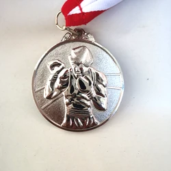 Boxing Match Medal Gold Silver Bronze Motion, Honor Communication Ability/self-confidence Developing 6.5 cm