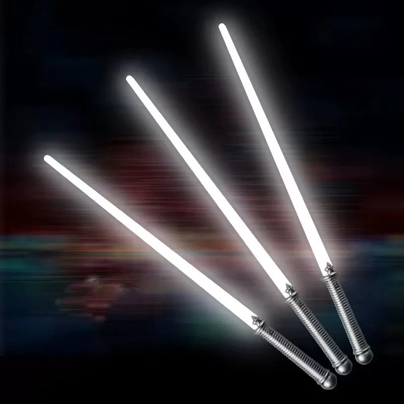 LED Lightsaber Toy Light Anime Characters Warrior Weapons Toy Lamp Battery Operated for Friend Play Game Party or Gifts