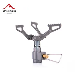 Widesea Titanium Mini Gas Burner Camping Stove Outdoor Portable  Heater Cooker Survival Survival Furnace Pocket Picnic Cookware