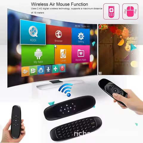 Mini Wireless Keyboard Fly Mouse Control Air Mouse 2.4G Rechargeable Laptop Smart Android TV Box PC Projector Game Box Remote