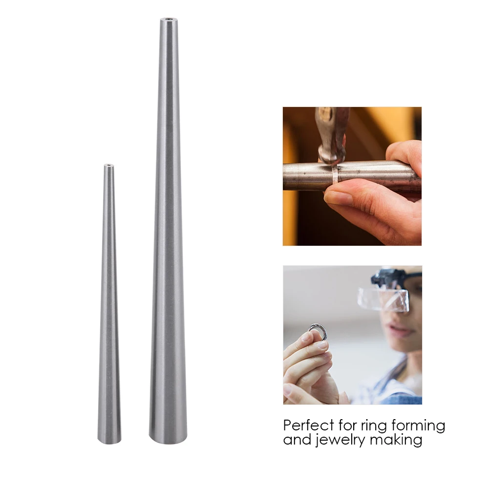 1Pc Stainless Steel Ring Enlarger Stick Mandrel Sizer Tool Equipment Jewelry Making Gold Silver Ring Forming Tool for Jeweler