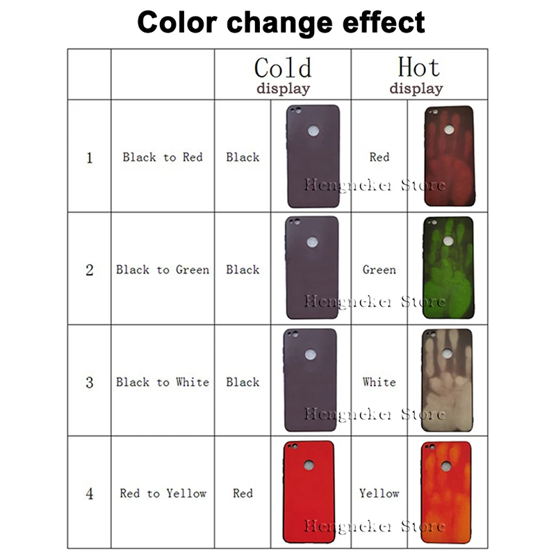 For Huawei P40Pro Case,Hengneker Thermal induction change color TPU Case For Huawei P40 P20Lite P20 P Smart 2019 Honor 8A Cover