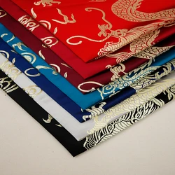 Dragon pattern clothing fabric brocade jacquard silk fabrics material for sewing cheongsam kimono and bag