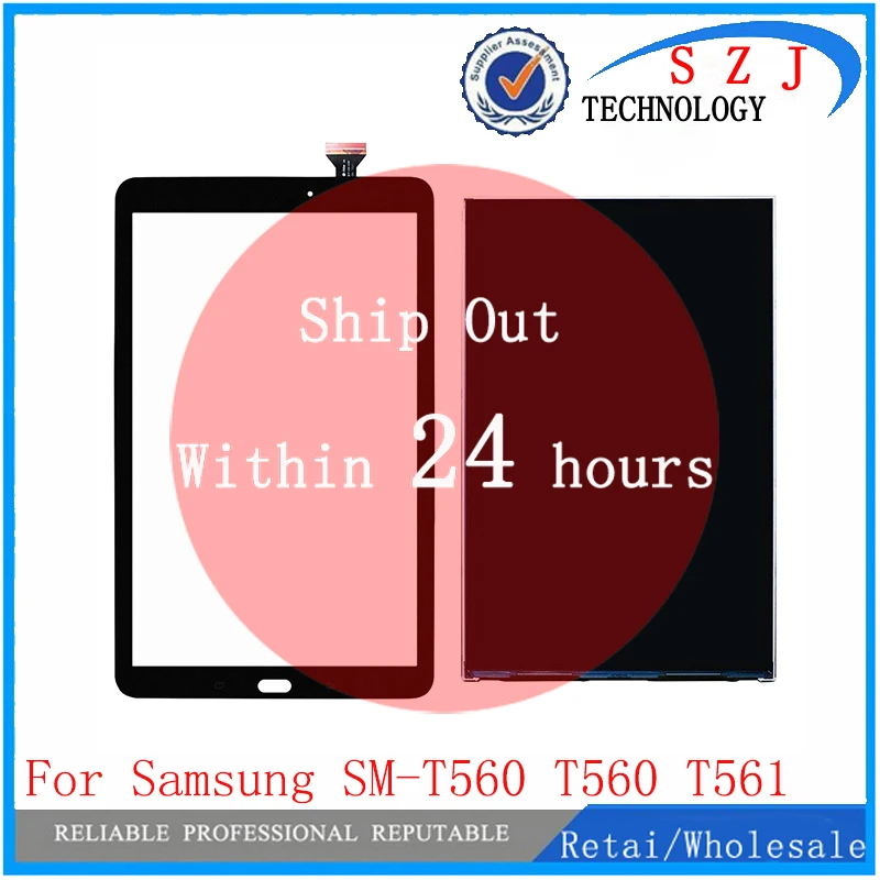 

New For Samsung Galaxy Tab E 9.6 SM-T560 T560 T561 Touch screen Sensor Glass Digitizer + Lcd Display Panel Screen Monitor