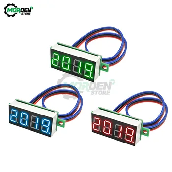 미니 디지털 전압계 패널 전기 전압 테스터 게이지, 자동차 오토바이용, 3 와이어, 0.36 인치, 4 자리 0-100V DC 전압계 Best5 미니 디지털 전압계 패널 전기 전압 테스터 게이지, 자동차 오토바이용, 3 와이어, 0.36 인치, 4 자리 0-100V DC 전압계 Best5
