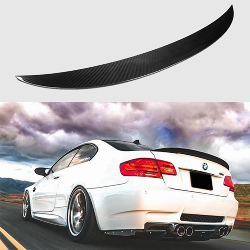 

E92 P Style carbon fiber Material Rear Wing Lip Spoiler for BMW 3 Series E92 Coupe 2-Door 316i 318i 320i 323i E92 M3 2005-2011