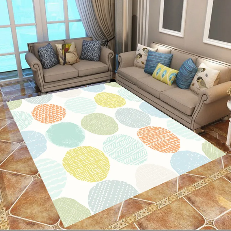 

Simplicity Fashion Soft Flannel 3D Printed Rugs Mat Rugs Anti-slip Large Rug Carpet Home Decoration Style-2