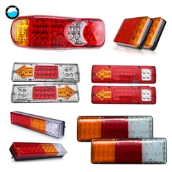 2Pcs Waterproof Car 8  19 20 30 46 72LED Tail Light Rear Lamps Pair Boat Trailer 12V/24V Rear Parts For Trailer Truck Car Lighti