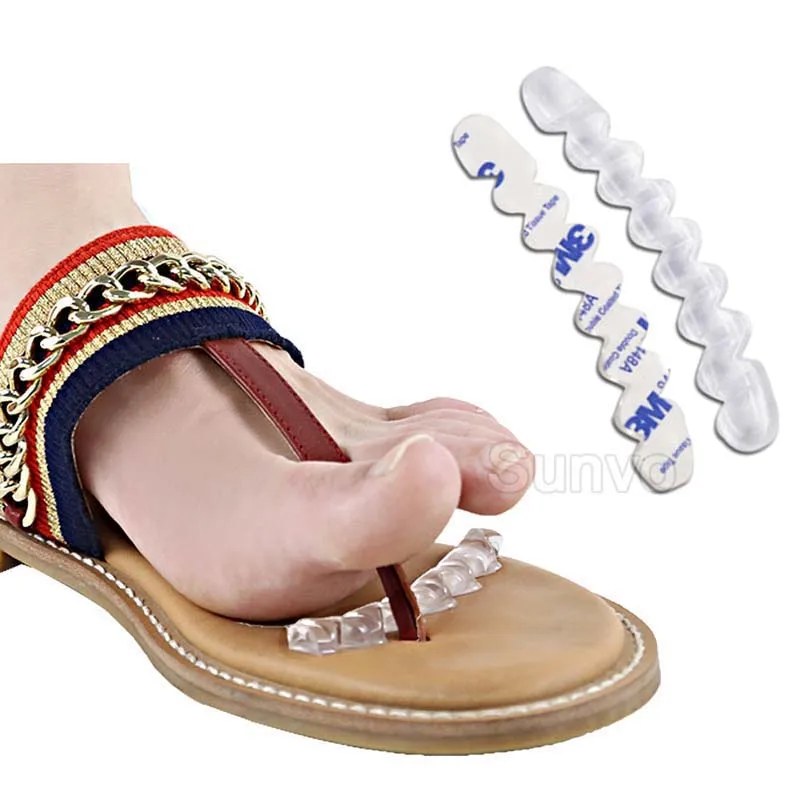 Cuscinetti adesivi in Silicone antiscivolo per donna tacchi alti sandali infradito Stop solette antiscivolo per scarpe Gel inserti sull'avampiede Pad