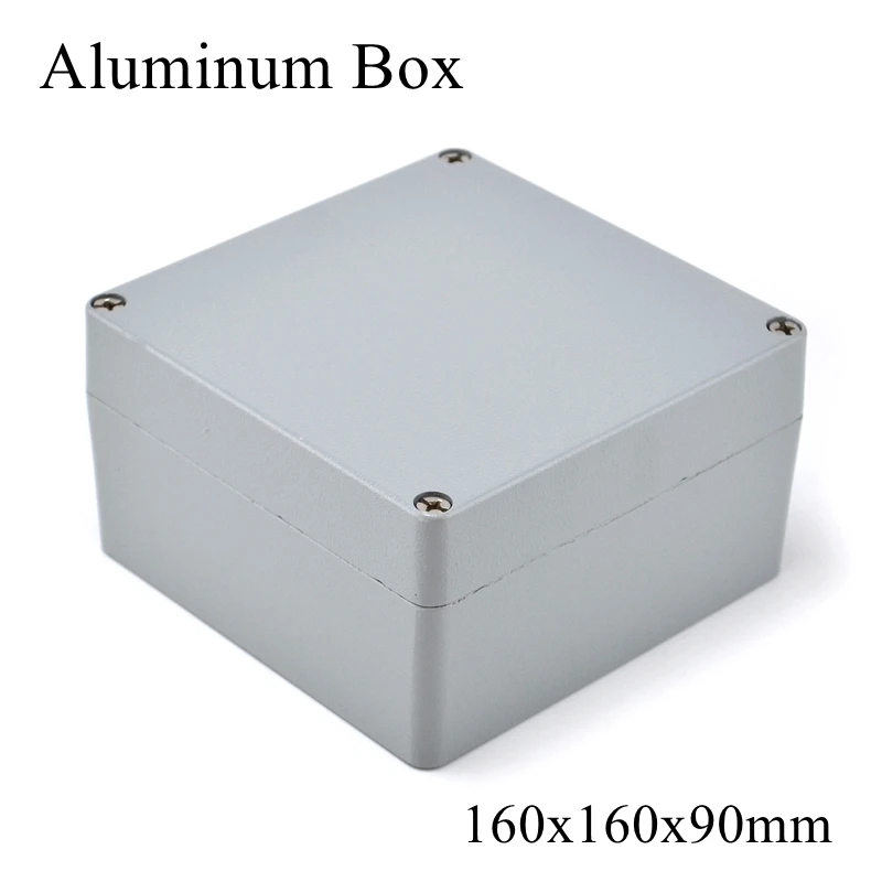 

FA62 160x160x90mm IP65 Waterproof Aluminum Junction Box Electronic Terminal Sealed Diecast Metal Enclosure Case Connector